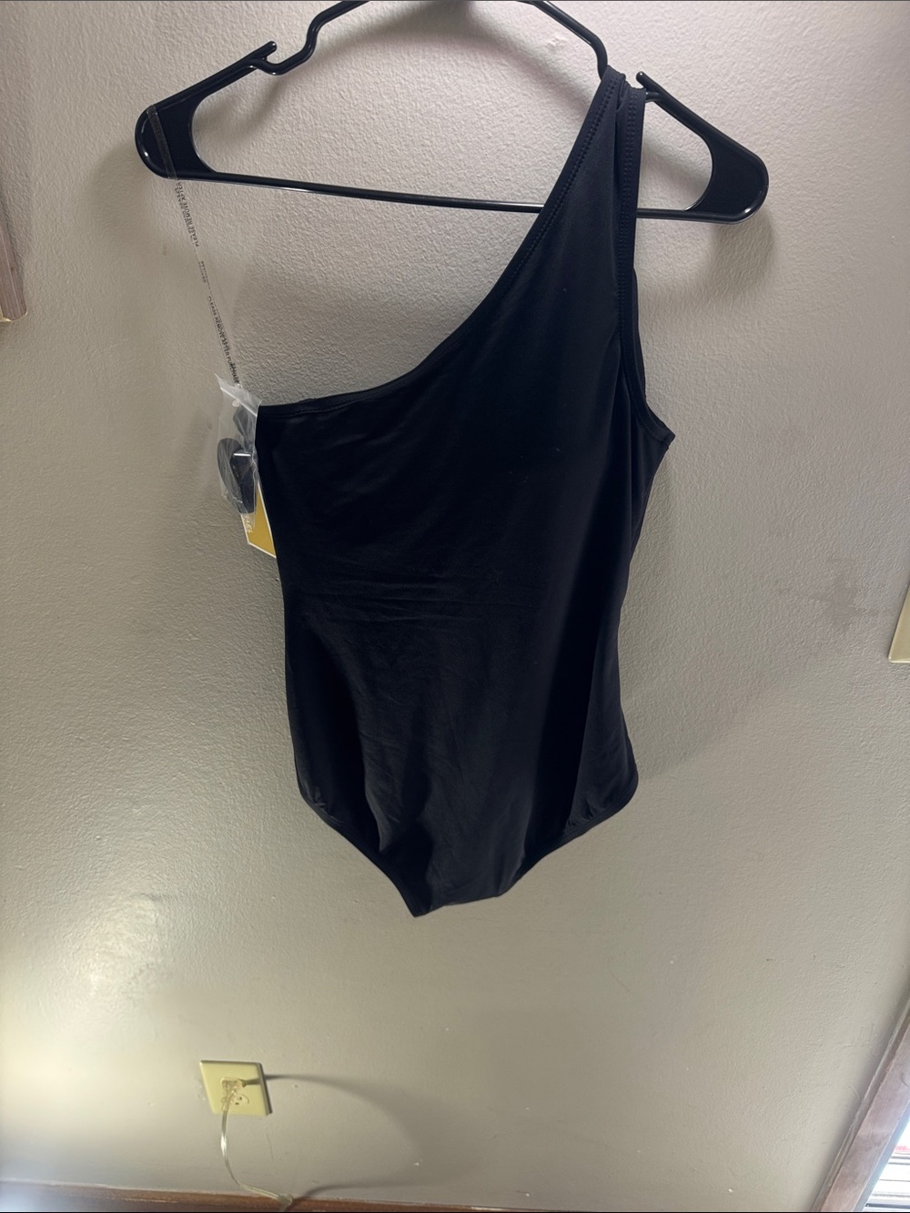 Michael Kors Black One-Shoulder Girls One-Piece Swimsuit - Picture 5 of 8